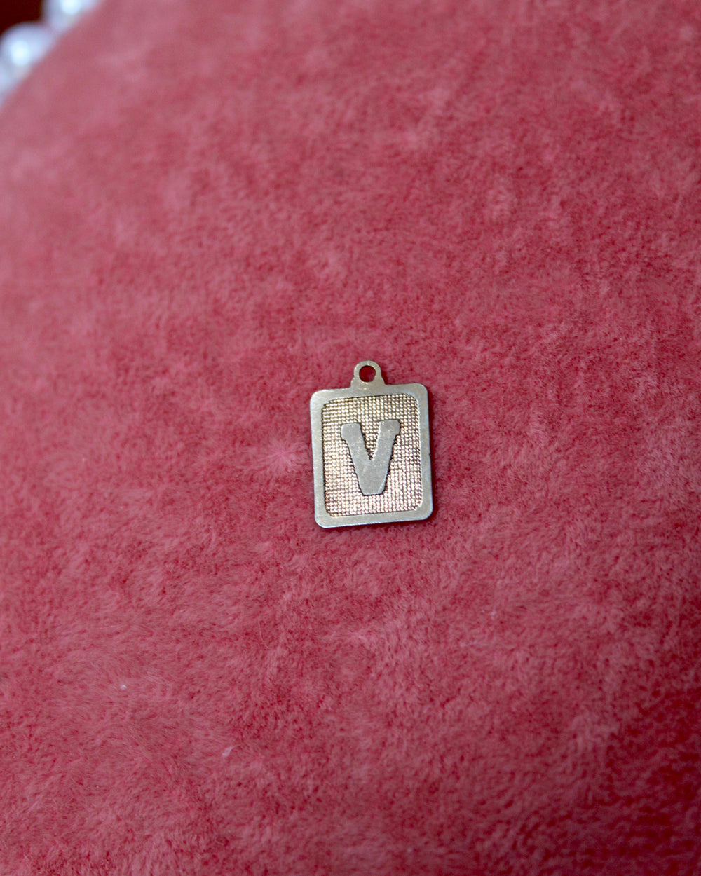 V Golden Pendant Charm