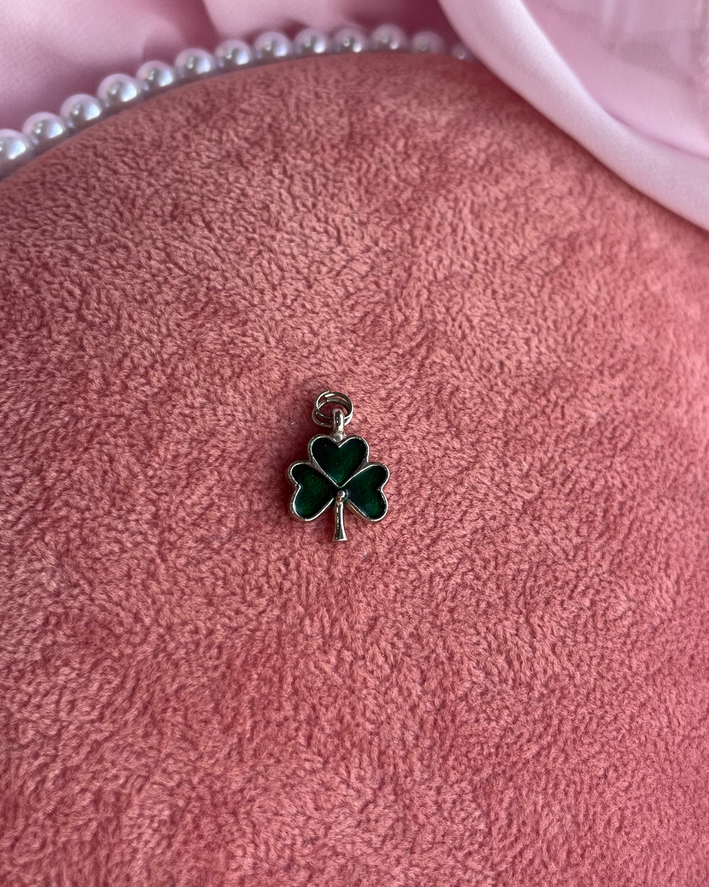 Green Four-Leaf Clover Charm