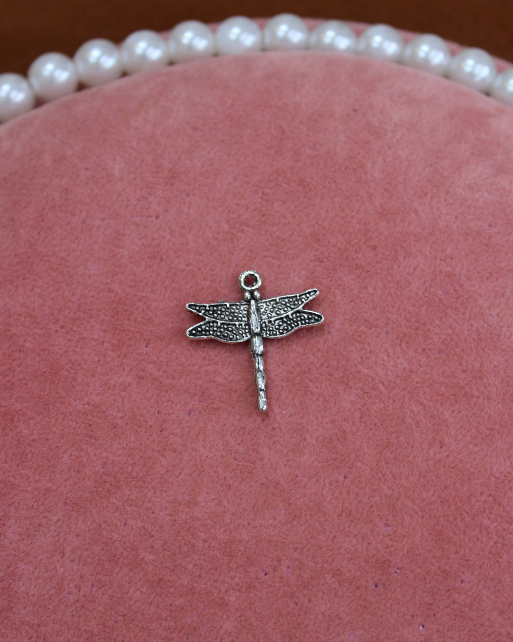 Silver Dragonfly Charm