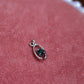 Dainty Green Gem Wishbone Charm