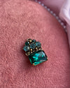 Large Green Crystals Charm