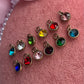 Colorful Medium Circle Crystal Charms