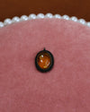 Large Orange Oval Stone Charm