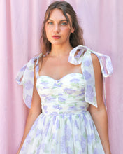 Load image into Gallery viewer, LAUREL LILAC FLORAL TIERED MIDI DRESS
