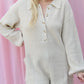 MAPLE BUTTON-UP LONGSLEEVE SWEATER KNIT ROMPER