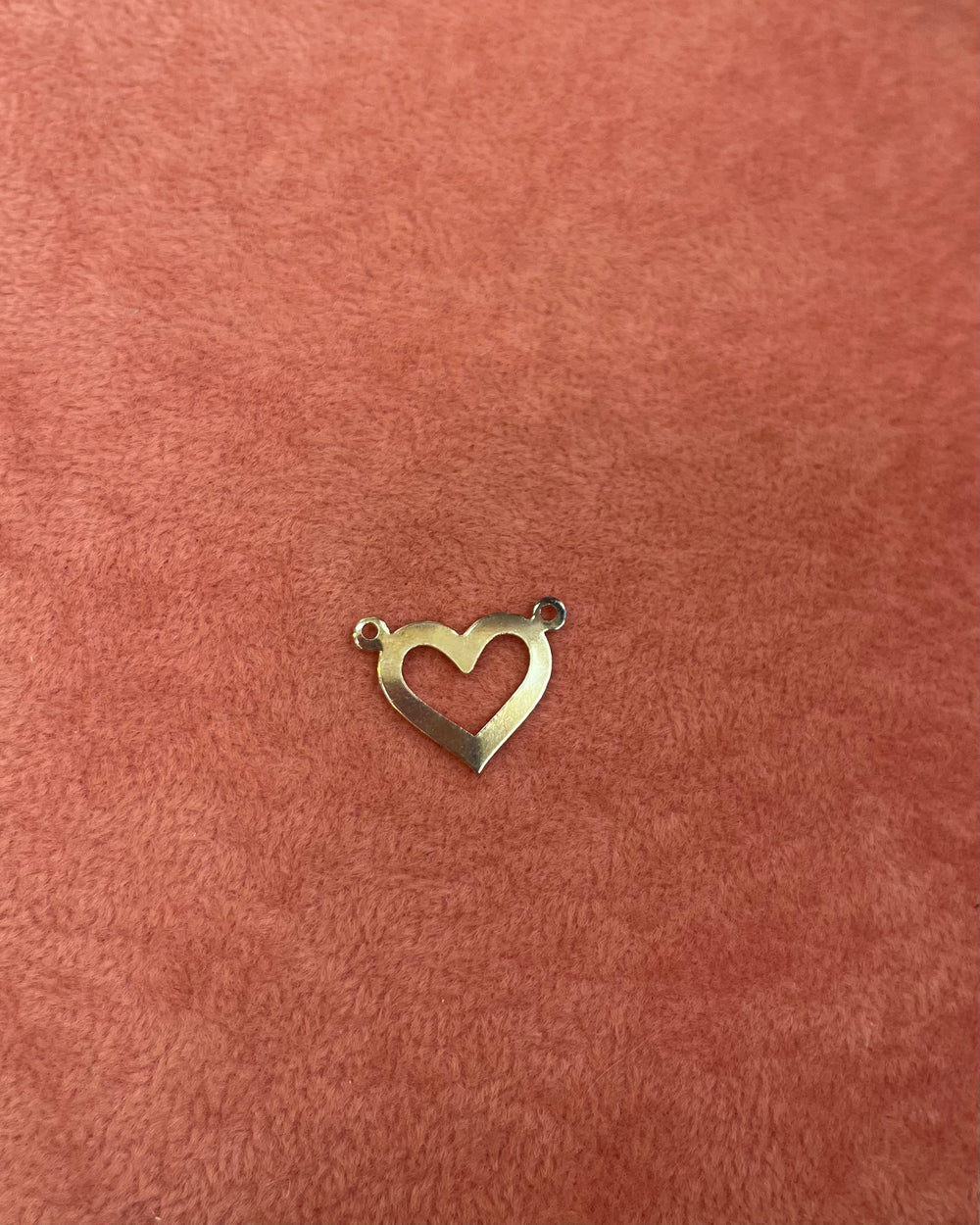 Thin Gold Heart Charm