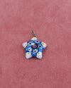 Blue Mosaic Star Charm