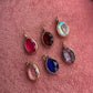 Colorful Oval Crystal Charms