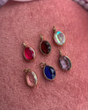 Colorful Oval Crystal Charms