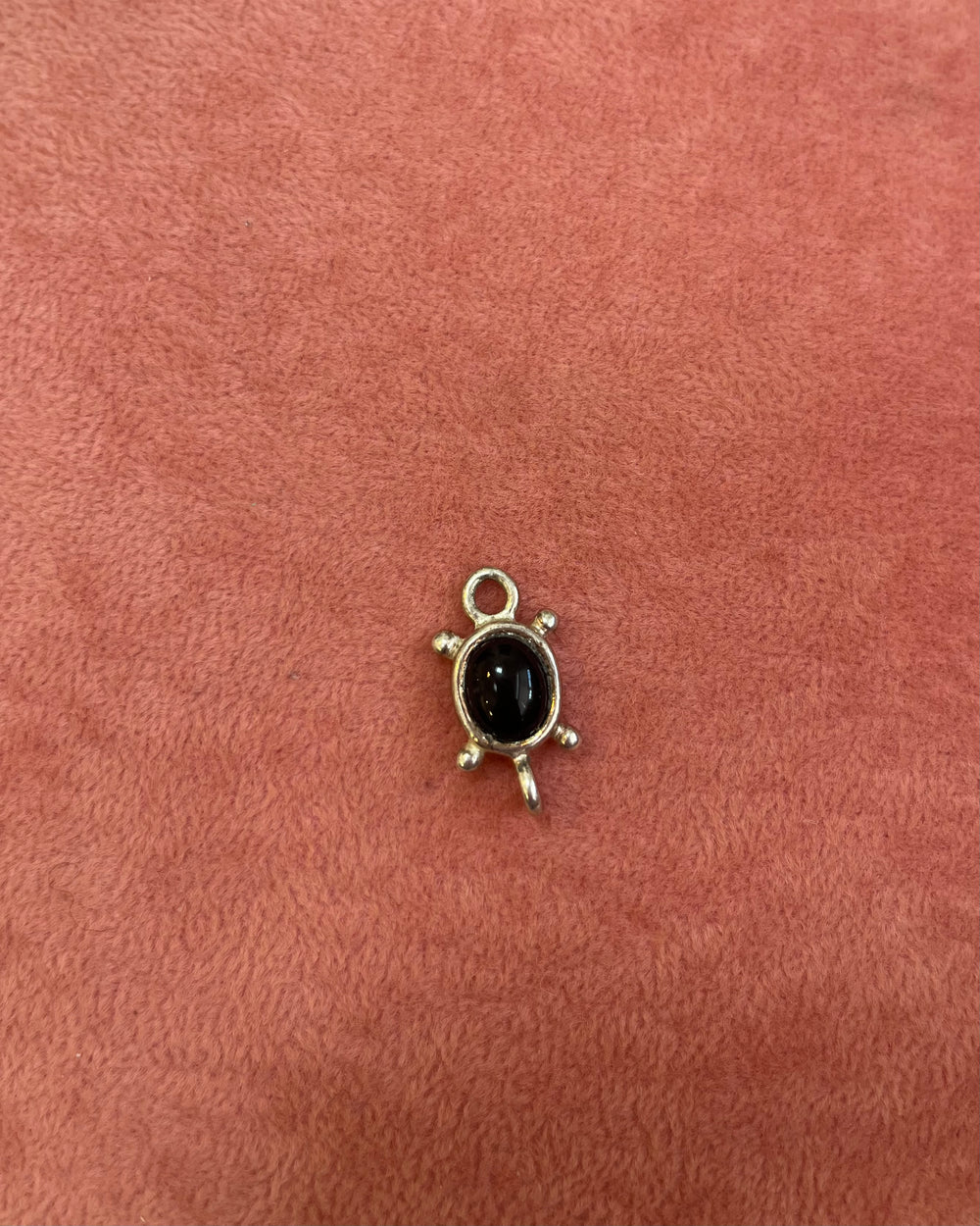 Small Black Stone Charm