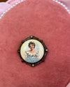 Woman In Blue Cameo Charm