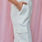 LEIGHTON IVORY CARGO TROUSERS