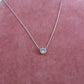 Pretty Little Crystal Silver Necklace