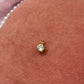 Circle Crystal GOld Charm