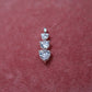 Triangle 3 Crystal Pendant Charm