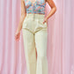 PERFECT PASTEL YELLOW HIGH-WAISTED TROUSERS