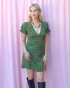 AINSLEY GREEN FLORAL MIINI DRESS