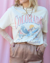 Load image into Gallery viewer, COLORADO MOUNTAIN COMFORT COLORS IVORY GRAPHIC TEE
