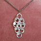 Silver Dangle Ovals Necklace