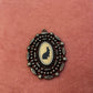 Black Rabbit Cameo Charm