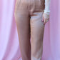 CELINE PORTABELLA SATIN HIGH-WAISTED PANTS