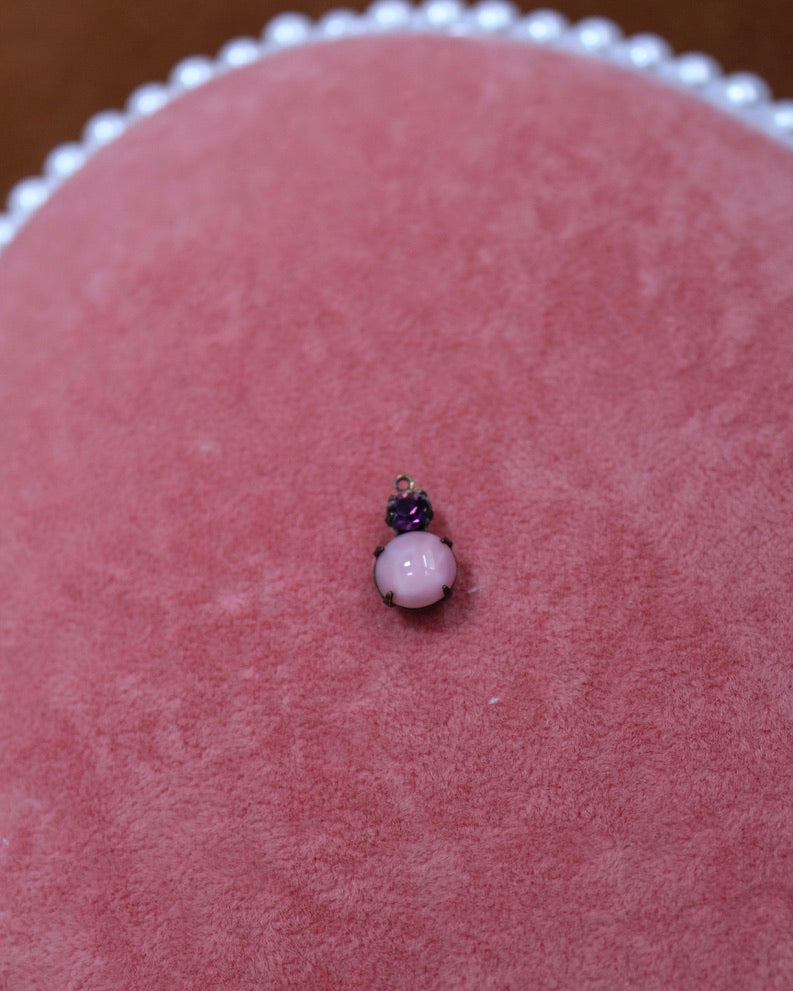 Pink and Purple Gem Charm