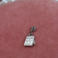 Silver Notepad Charm