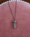 Light Sage Green Stone Pendant Necklace