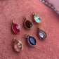 Colorful Oval Crystal Charms