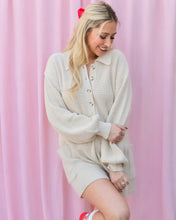 Load image into Gallery viewer, MAPLE BUTTON-UP LONGSLEEVE SWEATER KNIT ROMPER
