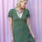 AINSLEY GREEN FLORAL MIINI DRESS