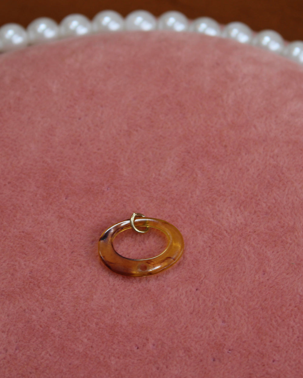 Tortoise Brown Oval Charm