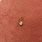 Circle Crystal GOld Charm