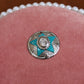 Silver and Turquoise Star Charm