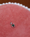 Dainty Green Gem Wishbone Charm