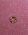 Amber Circle Gem Charm