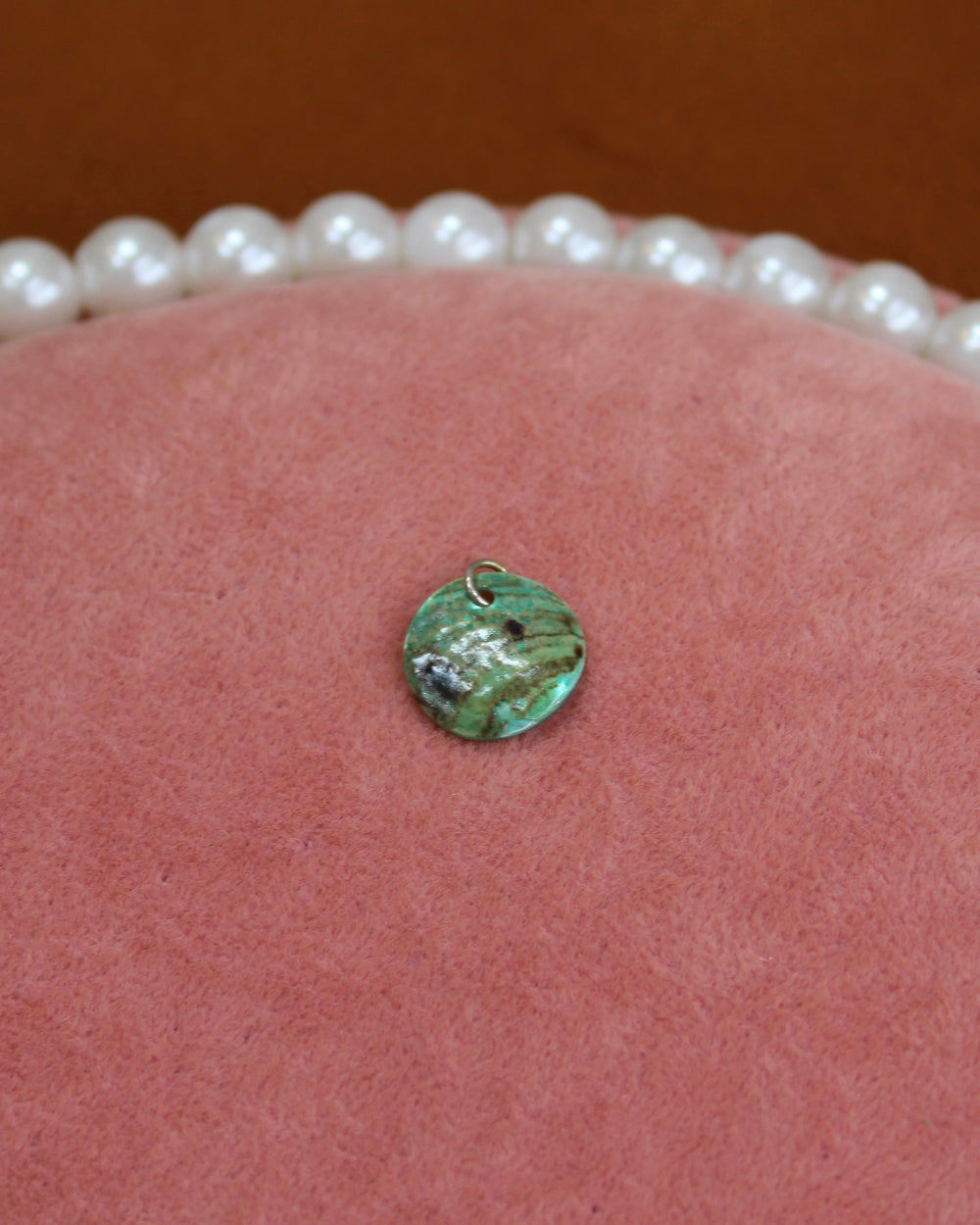 Small Green Shell Charm