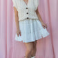 EMILY SAILOR COLLAR SHORT-SLEEVE WHITE MINI DRESS