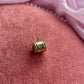 Gold Cylinder Charm