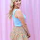 GEORGIA FLORAL DOUBLE FLARED SKORT