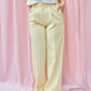 PERFECT PASTEL YELLOW HIGH-WAISTED TROUSERS