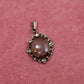 Clear Oval Stone Spotted Charm