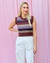 Load image into Gallery viewer, CARLIE MAROON SLEEVELESS TURTLE NECK KNIT TOP

