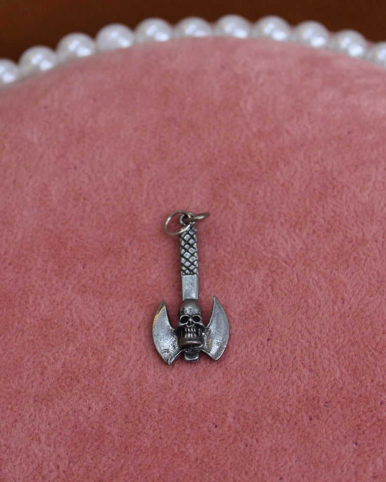Skull Axe Charm