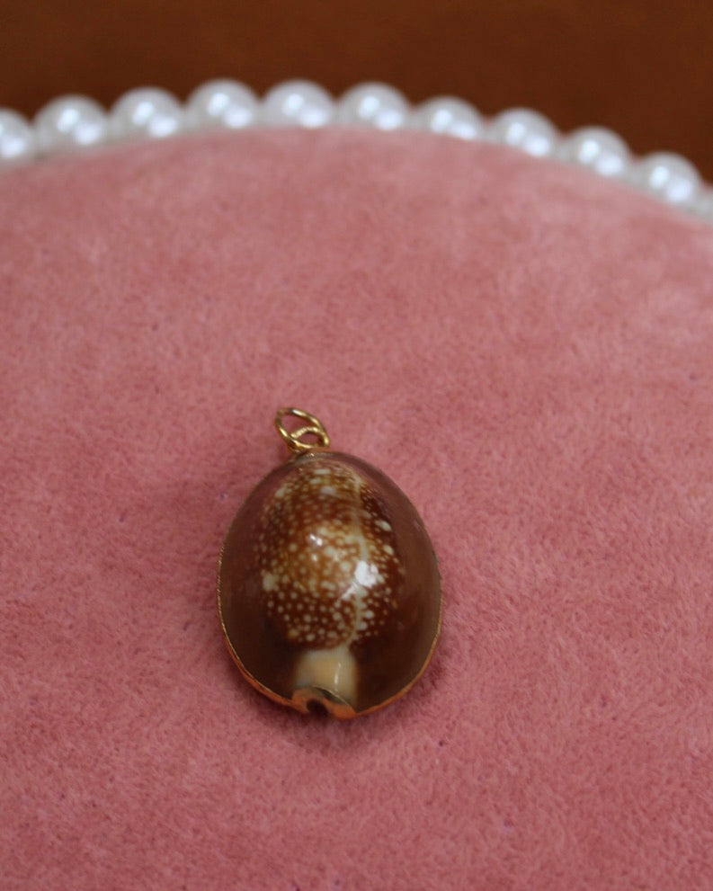 Large Brown Seashell Charm
