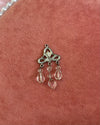 Silver Clear Crystal Dangle Charm