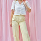 PERFECT PASTEL YELLOW HIGH-WAISTED TROUSERS
