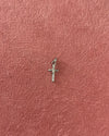 Small Cross Silver Charm