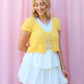 EFFORTLESS WHITE RUFFLE MINI SKIRT