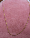 Long Skinny Gold Chain Necklace